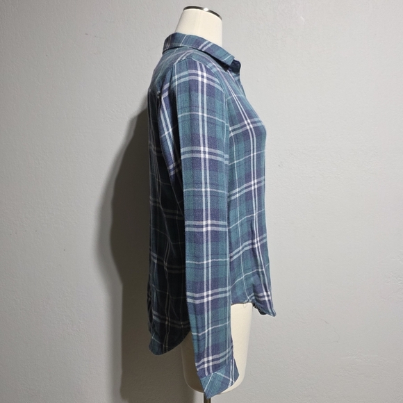 EUC CLOTH & STONE FLANNEL PLAID BUTTON DOWN SZ M - Picture 6 of 10